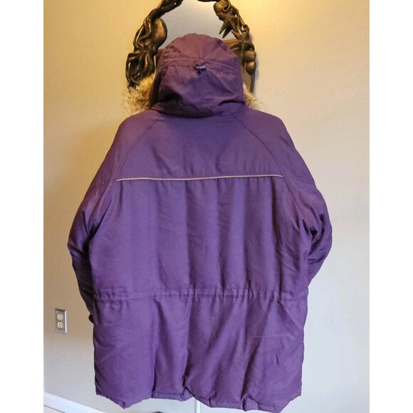 Vintage 90s Cabelas Premier Northern Goose Down Parka Jacket Coat Mens XL Fur - Picture 8 of 9
